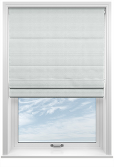Shima Faux Silk, Silver - Twist&Fit Roman Blind